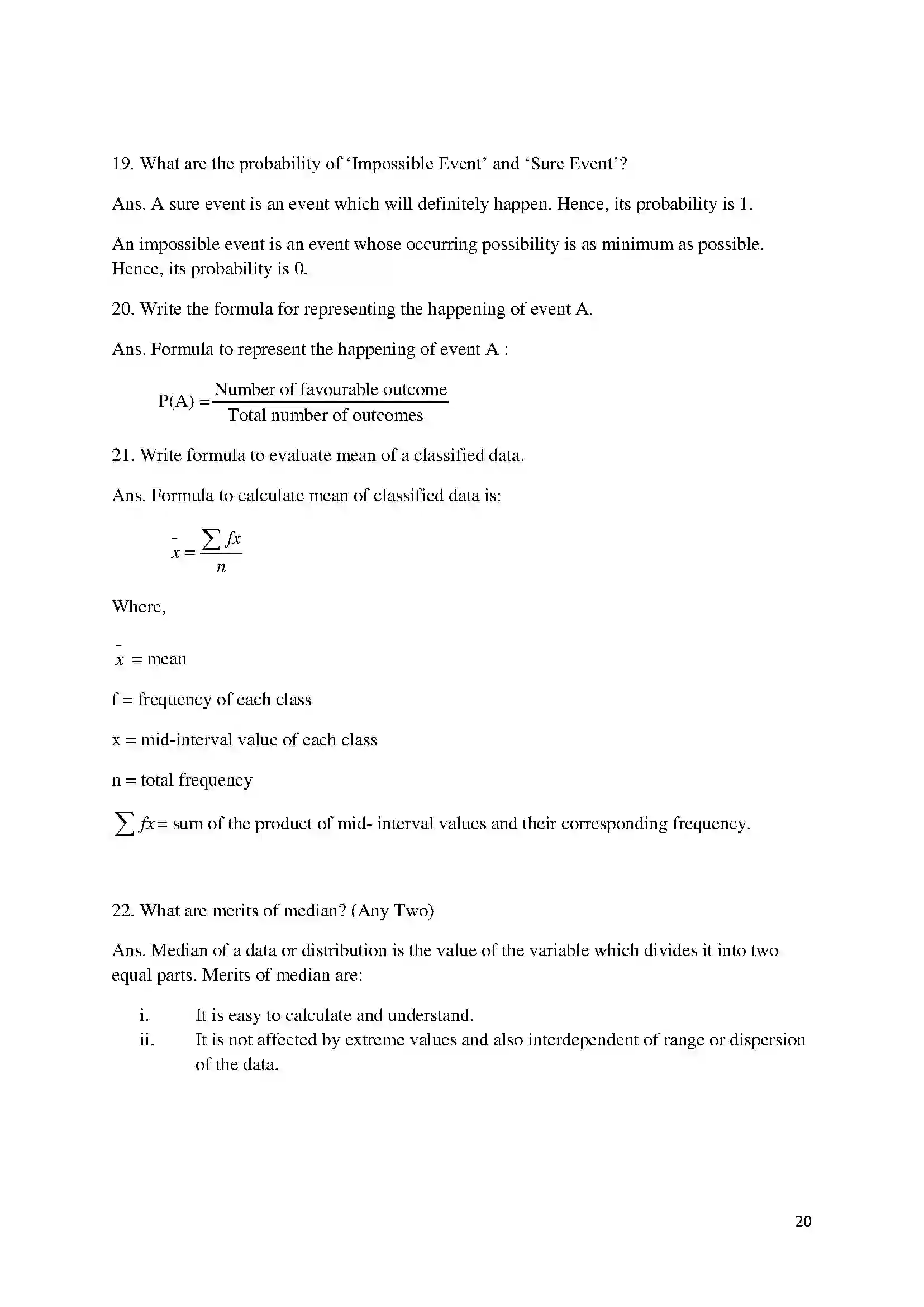 Bihar Board Class 10th 2018 Mathematics  2018 Previous Year Paper 20