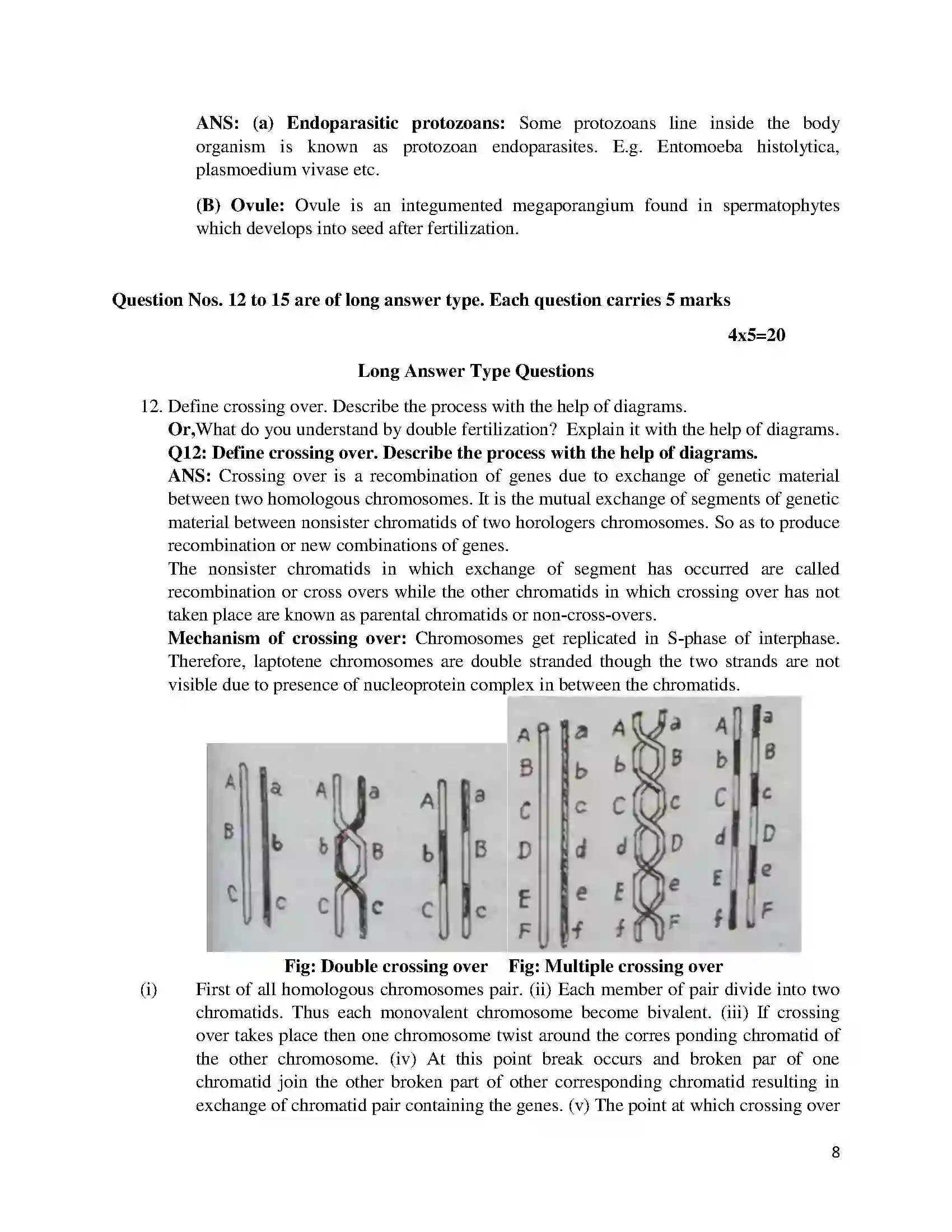 Bihar Board Class 12th 2017 Biology  2017 Previous Year Paper 8