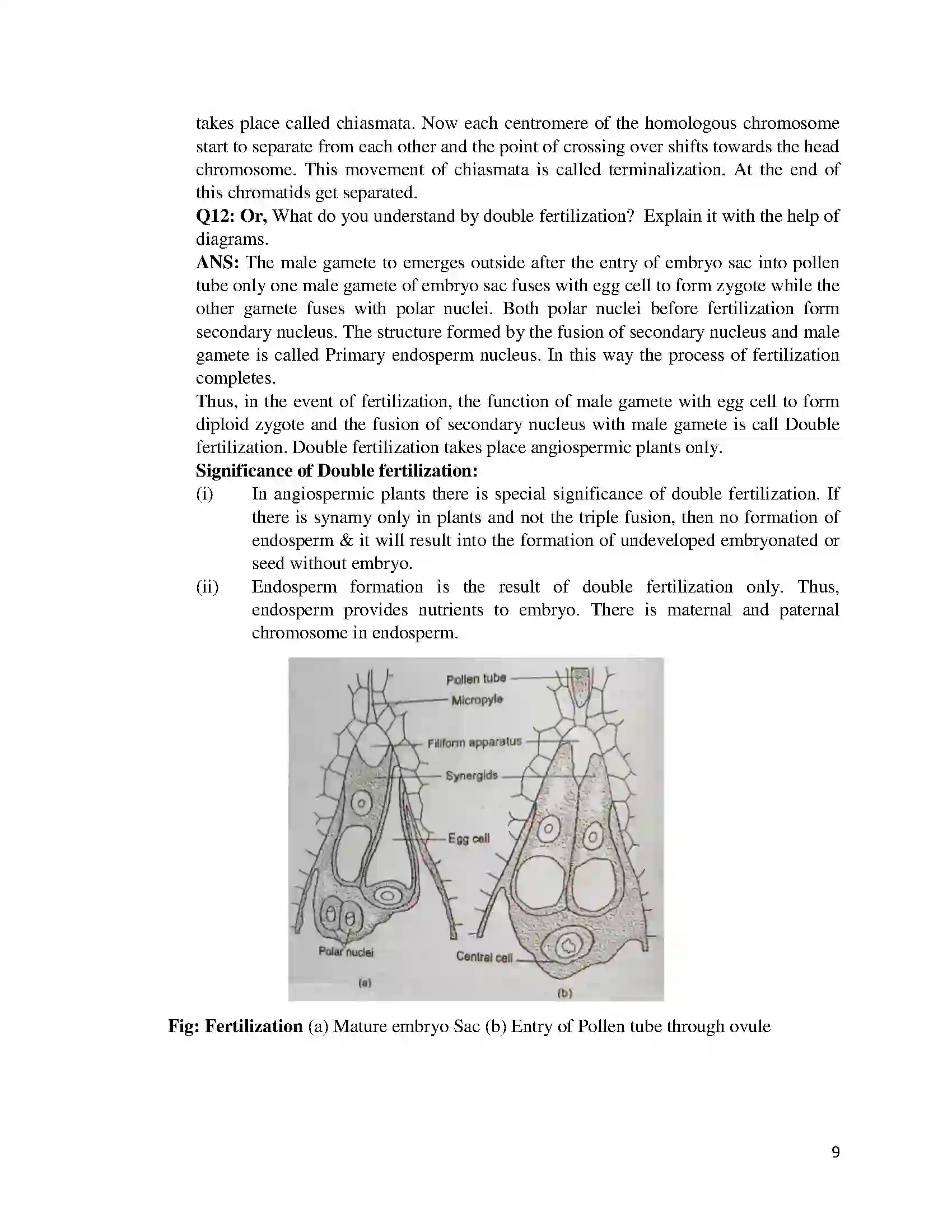 Bihar Board Class 12th 2017 Biology  2017 Previous Year Paper 9