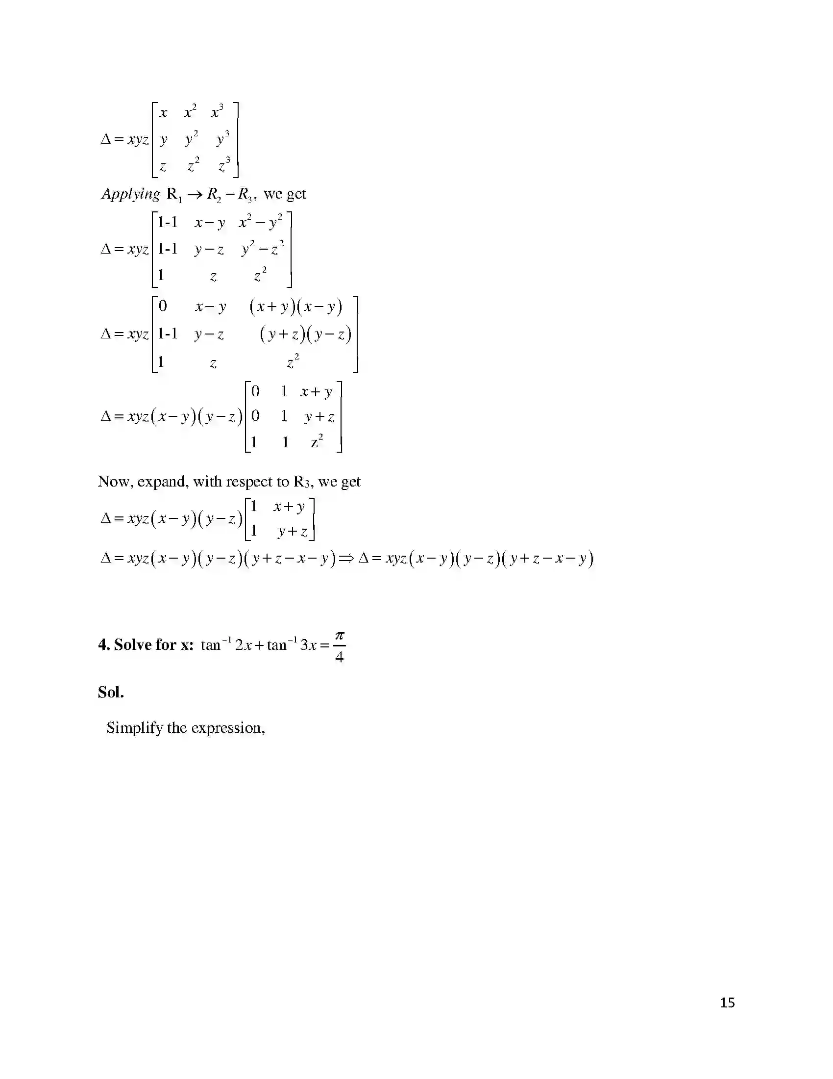 Bihar Board Class 12th 2016 Mathematics  2016 Previous Year Paper 15