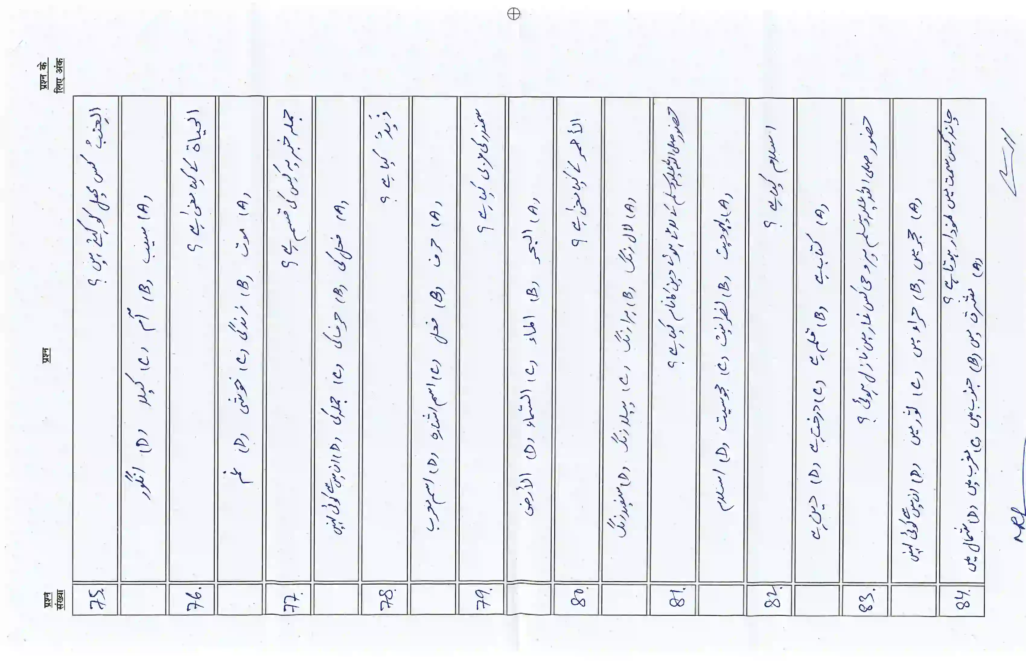 Bihar Board Class 10th 2026 Arabic Sample Paper 10