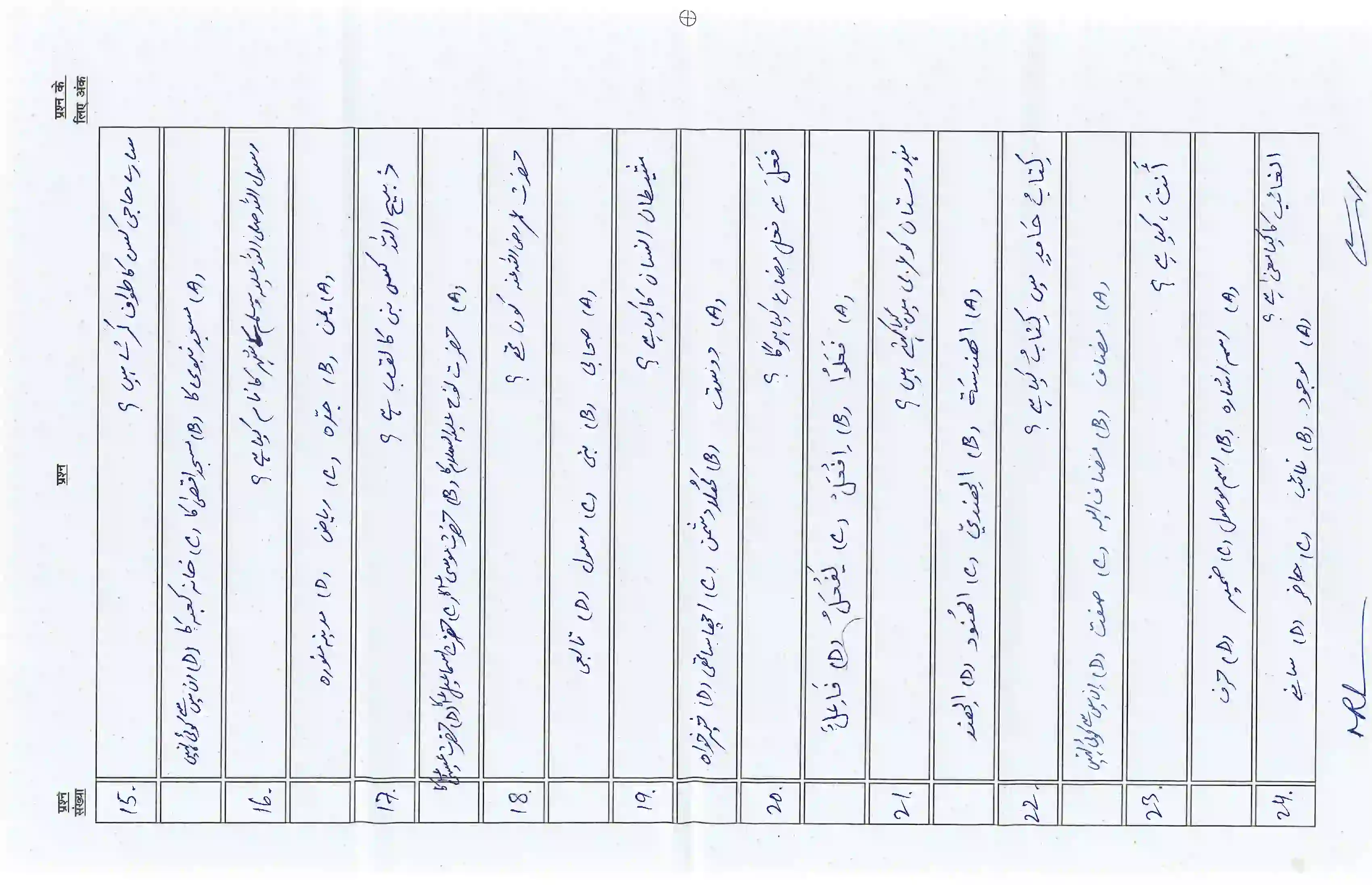 Bihar Board Class 10th 2026 Arabic Sample Paper 4