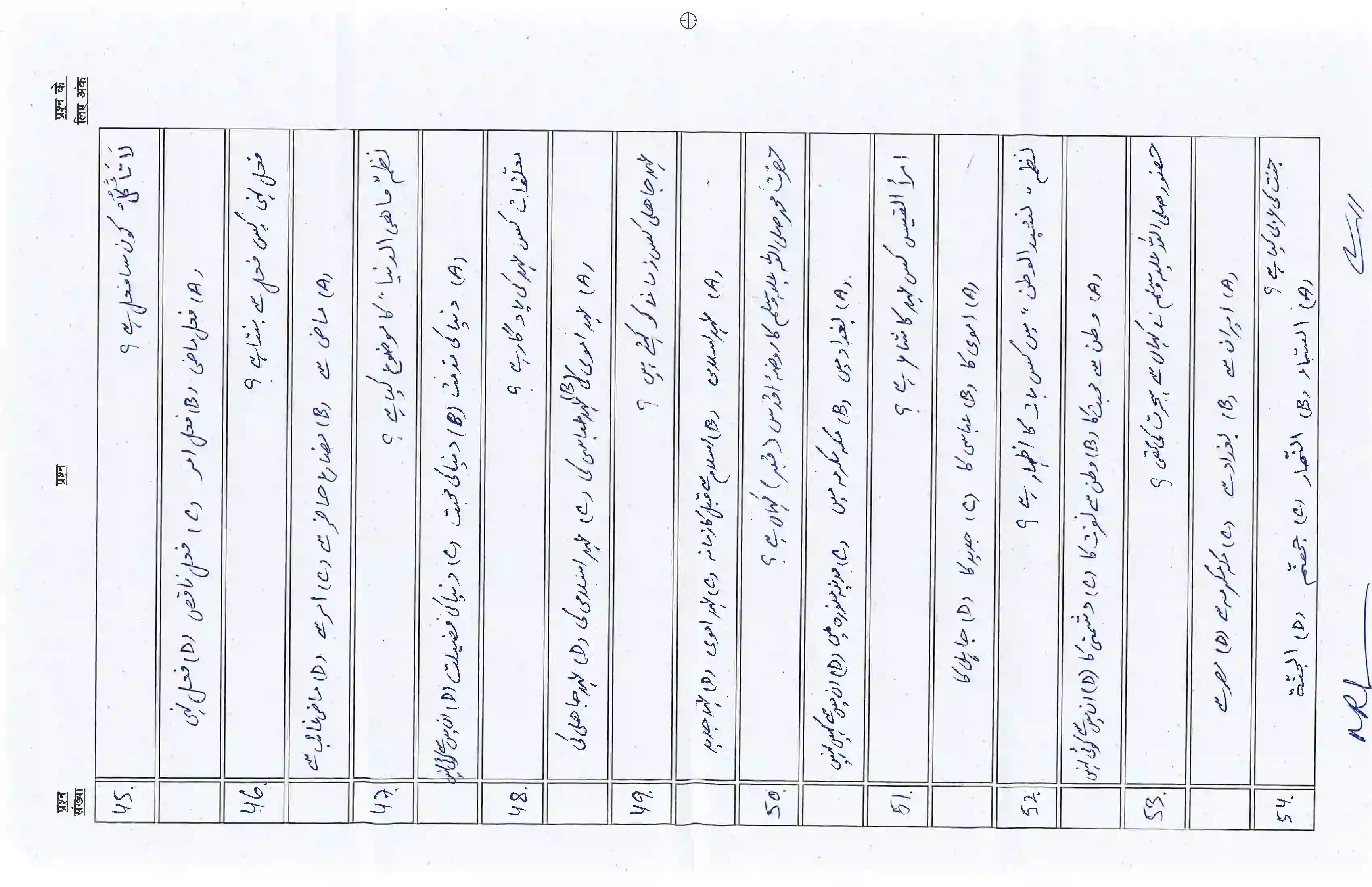 Bihar Board Class 10th 2026 Arabic Sample Paper 7