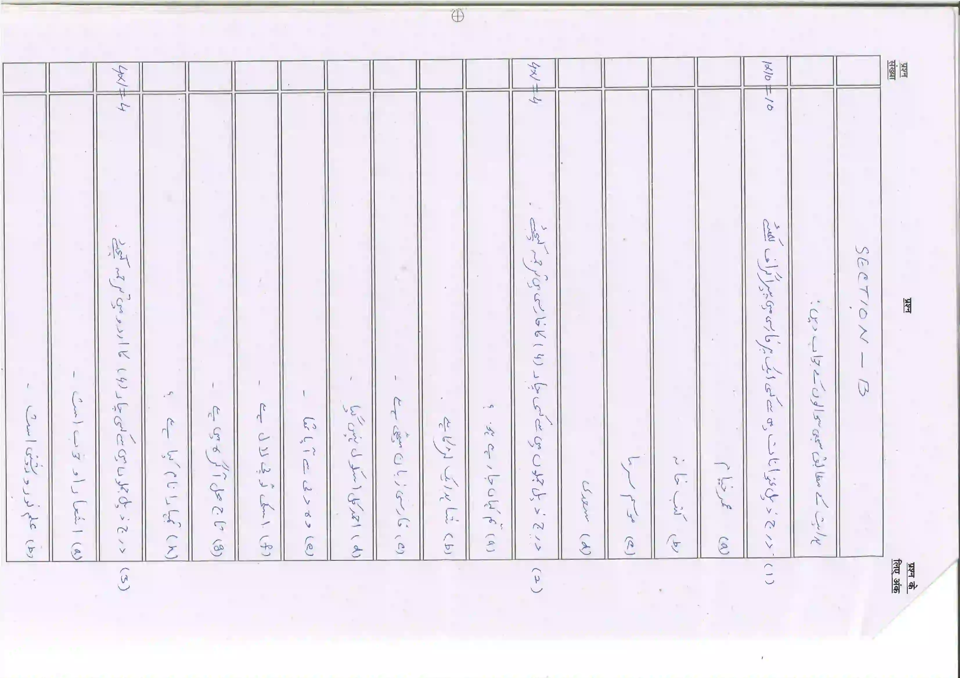 Bihar Board Class 10th 2025 Persian (121) Sample Paper 15