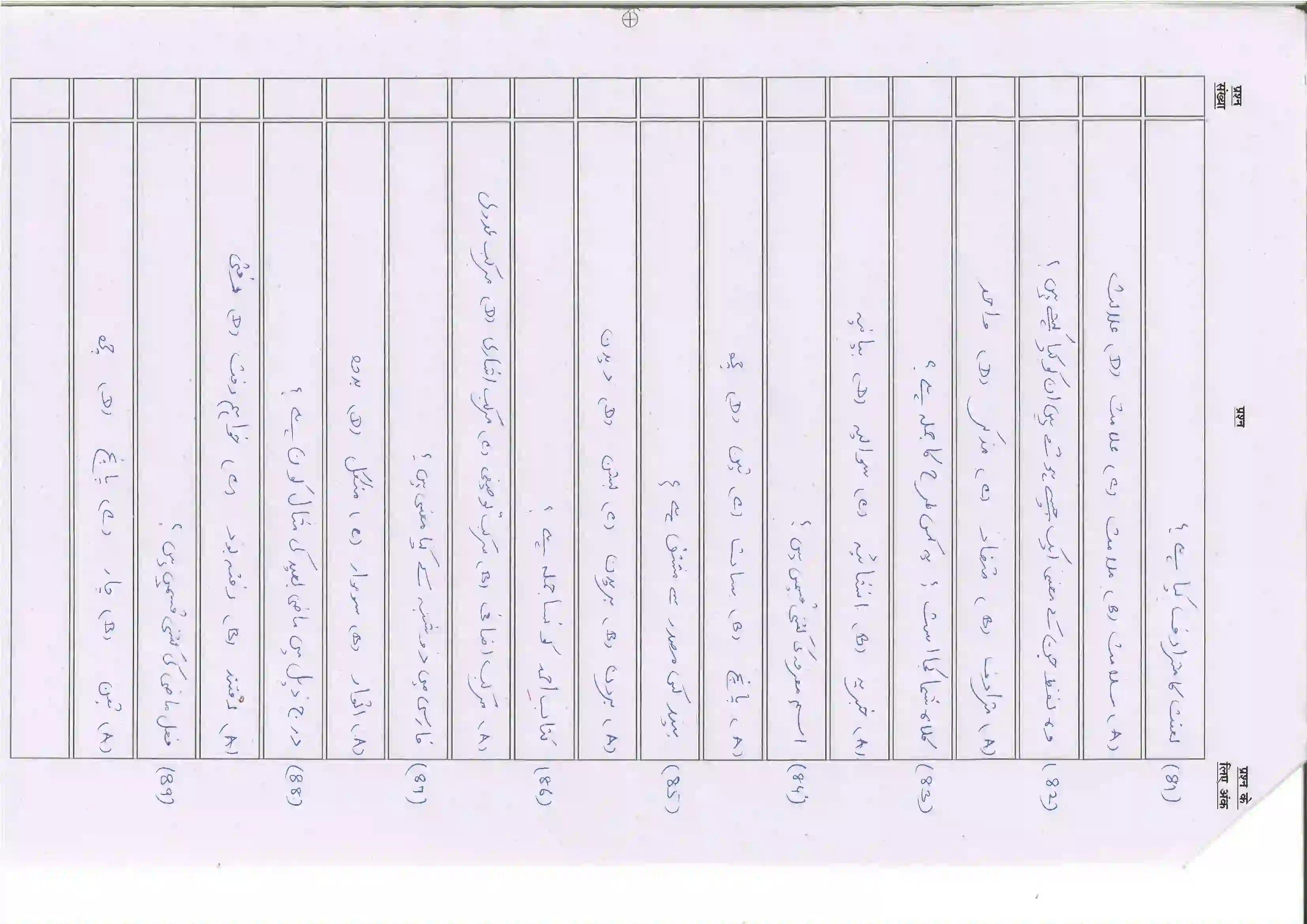 Bihar Board Class 10th 2025 Persian (Sil) (108) Sample Paper 12