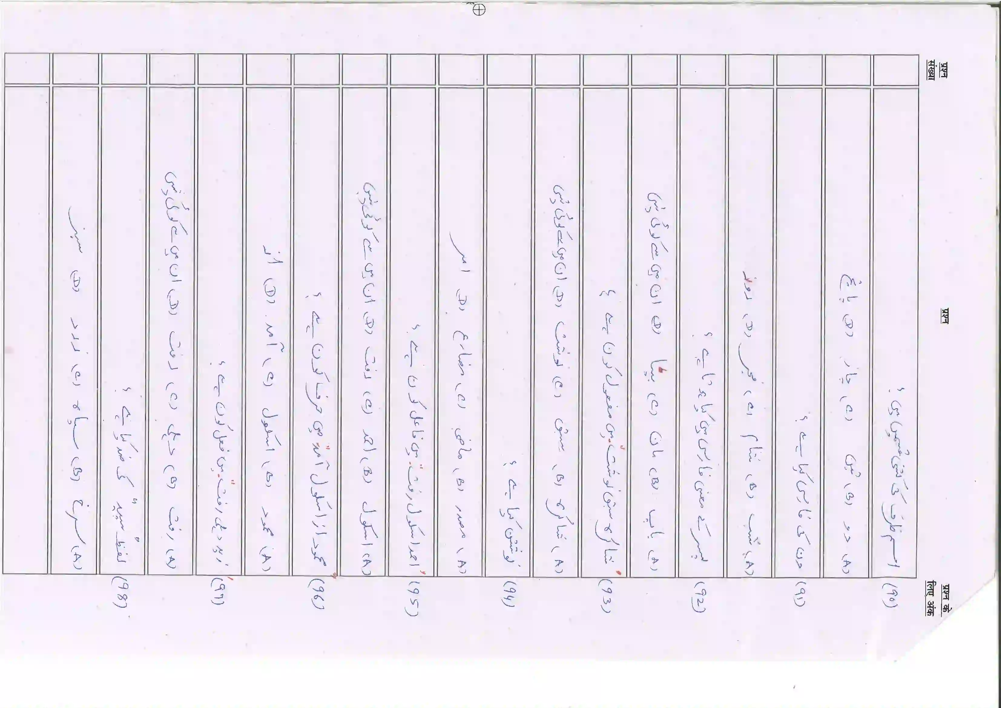 Bihar Board Class 10th 2025 Persian (Sil) (108) Sample Paper 13