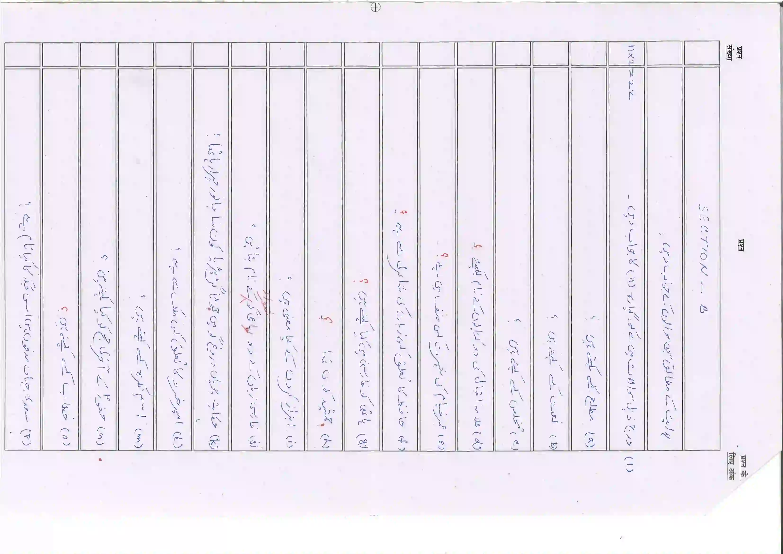 Bihar Board Class 10th 2025 Persian (Sil) (108) Sample Paper 15