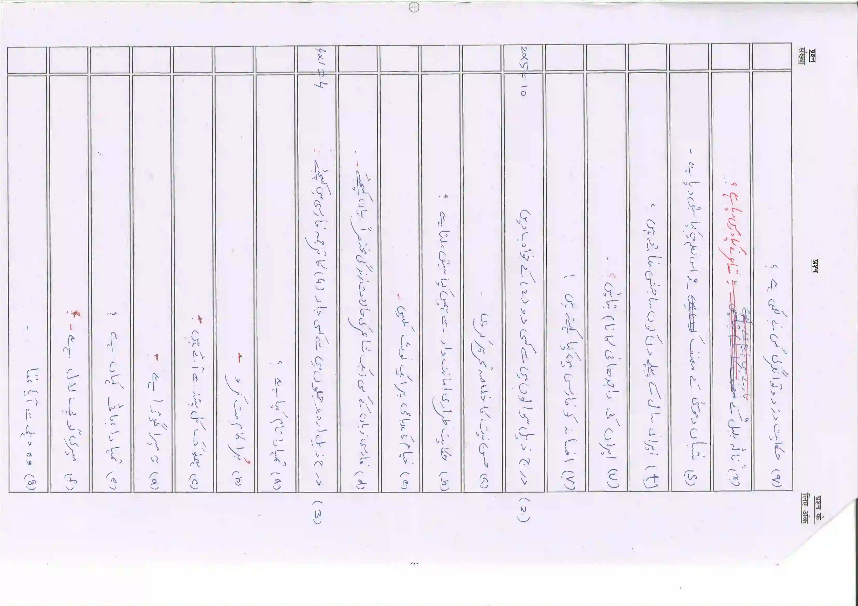 Bihar Board Class 10th 2025 Persian (Sil) (108) Sample Paper 16