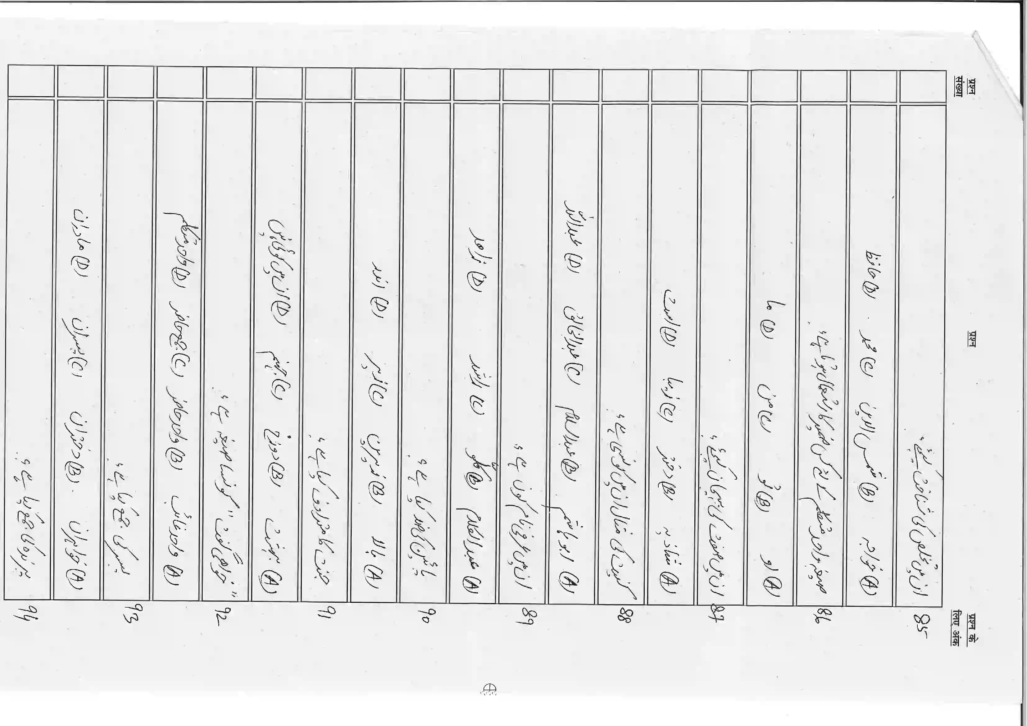 Bihar Board Class 10th 2026 Persian (Sil) Sample Paper 12