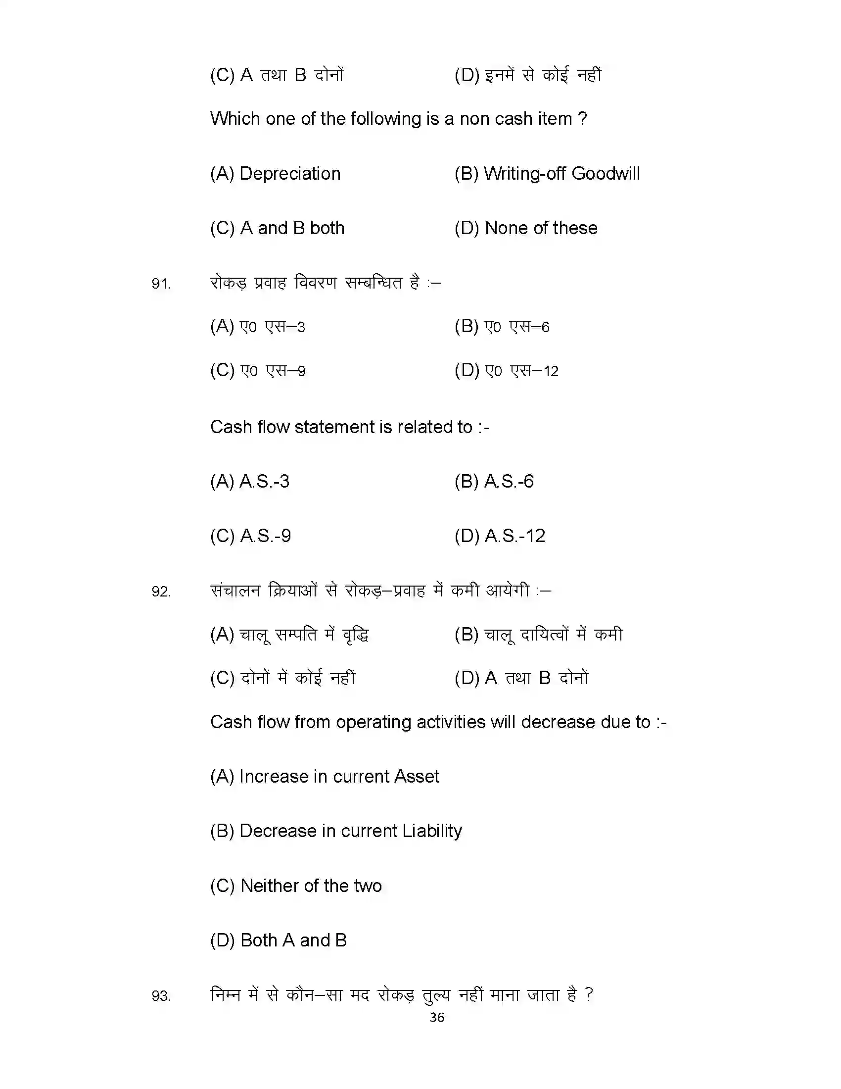 Bihar Board Class 12th 2022 Accountancy (Elective) Sample Paper 36
