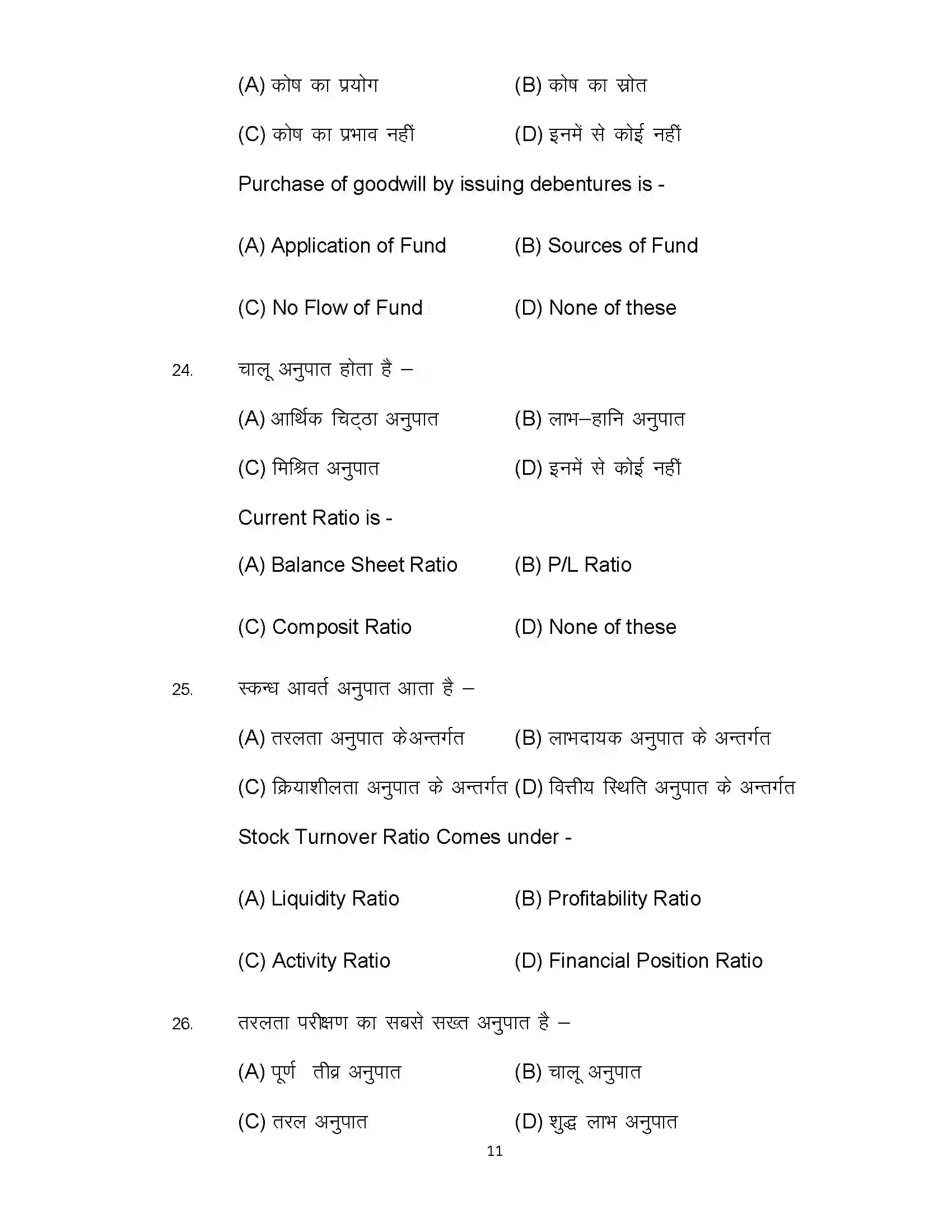 Bihar Board Class 12th 2022 Entrepreneurship Sample Paper 11