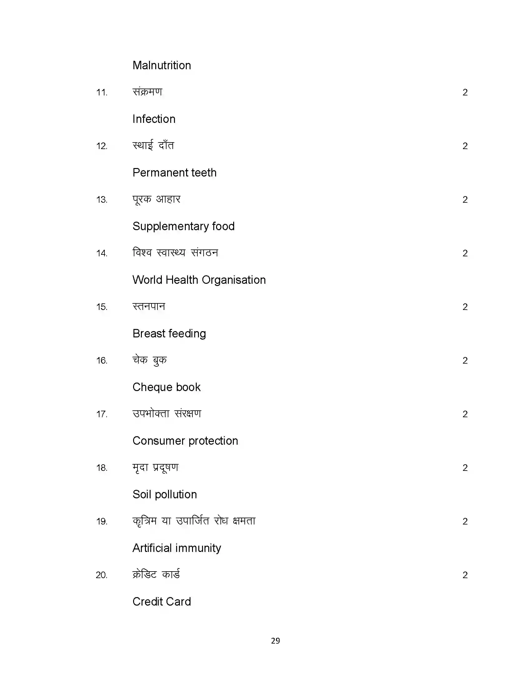 Bihar Board Class 12th 2021 Home Science Sample Paper 29