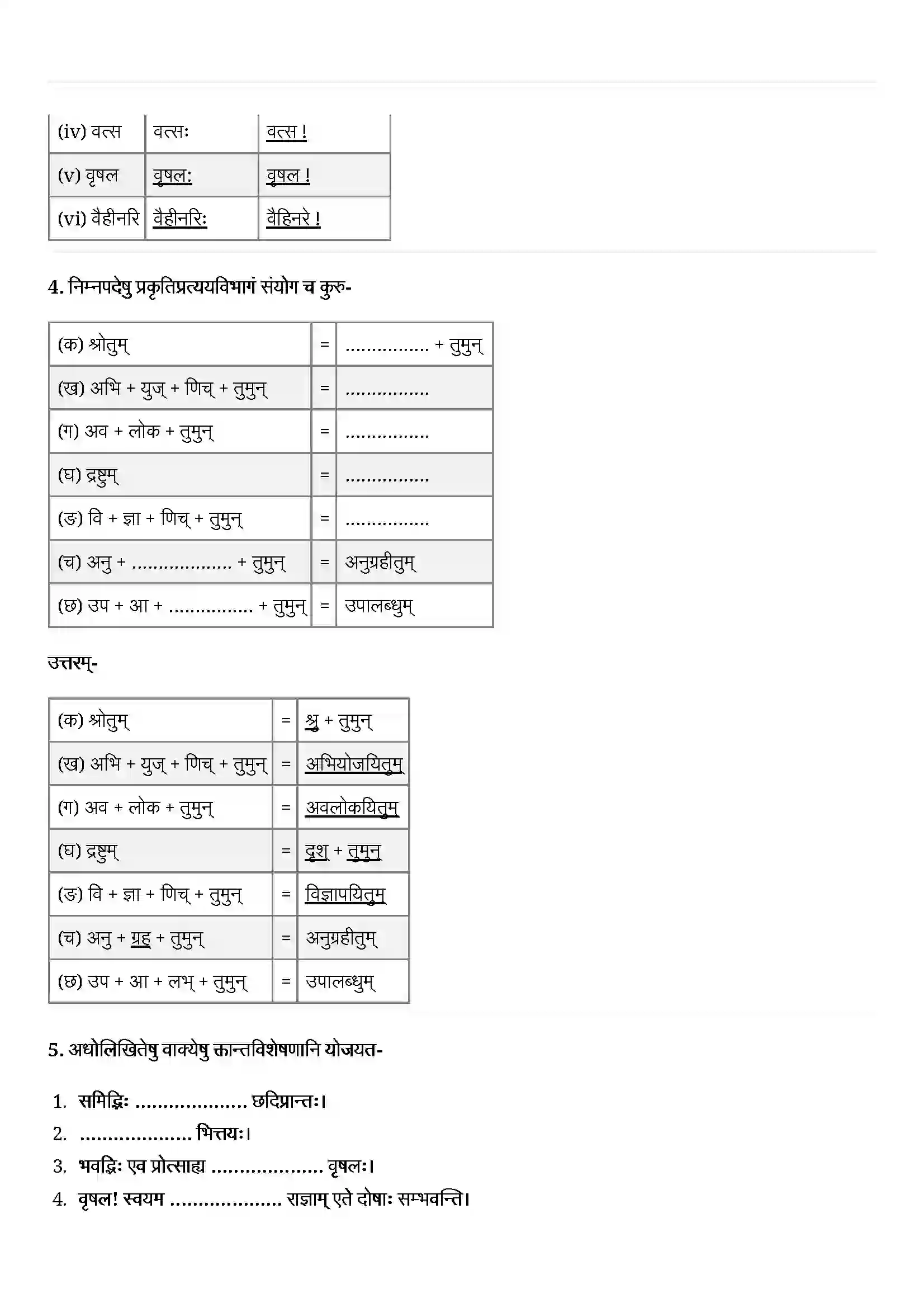Bihar Board Class 12th Sanskrit (संस्कृत) Chapter 3 (राष्ट्रचिन्ता गरीयसी) Solution 3