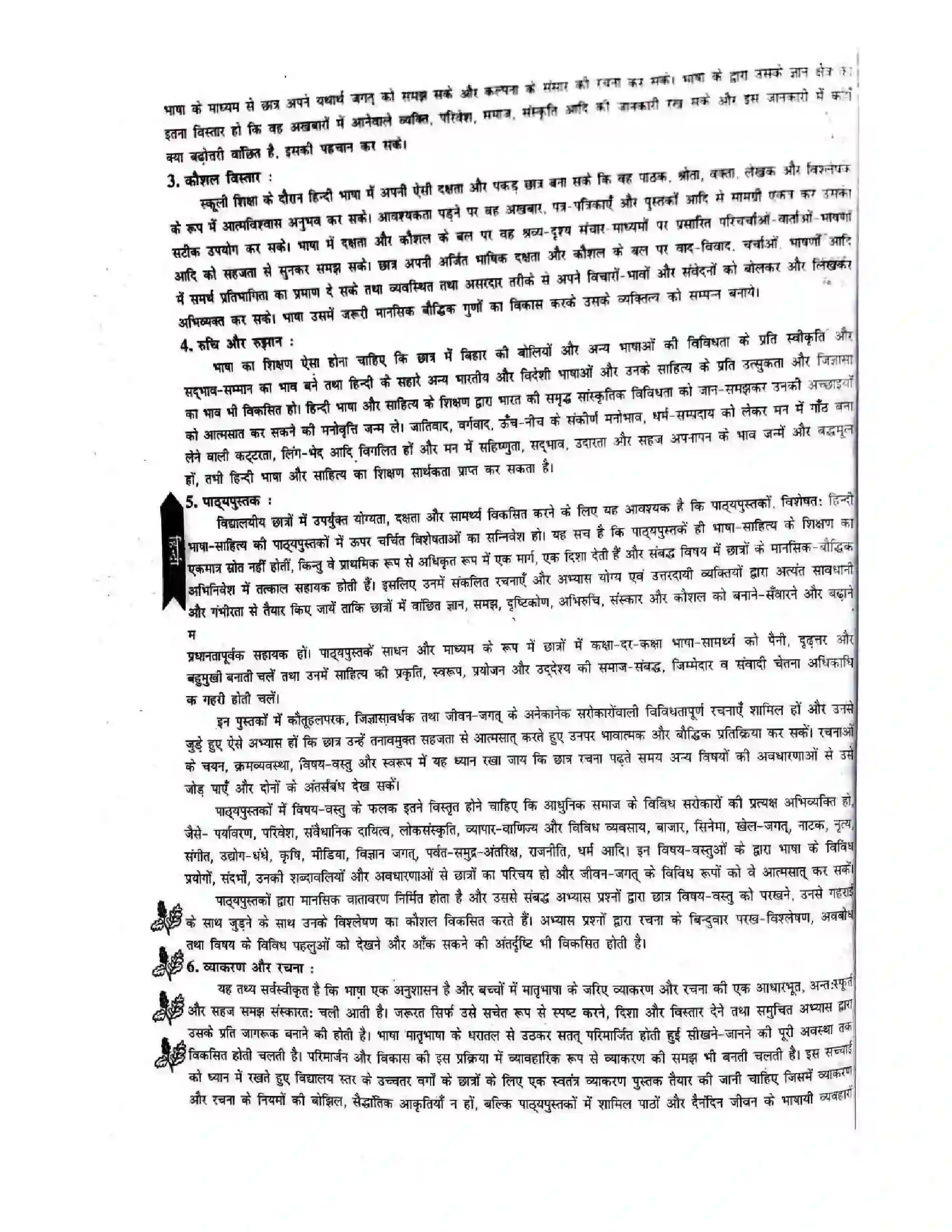 Bihar Board Class 11th 2025-26 Hindi Syllabus 2