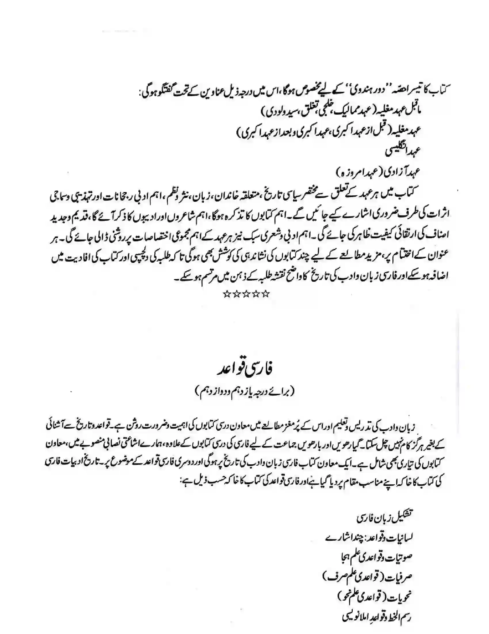 Bihar Board Class 11th 2025-26 Persian Syllabus 6