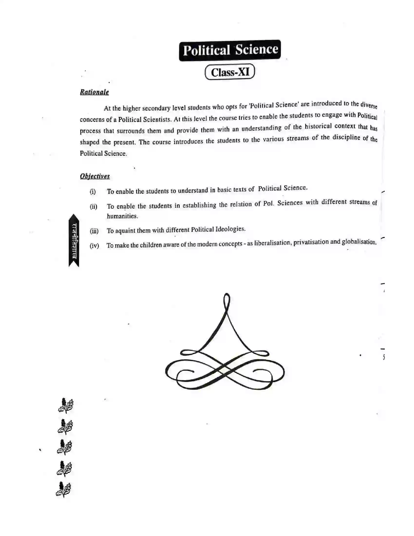 Bihar Board Class 11th 2025-26 Political Science Syllabus 1